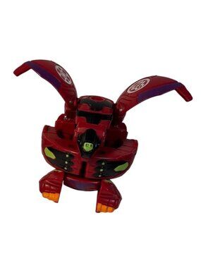 Red Bakugan Toy Figure With Foldable Wings & Detailed Design
